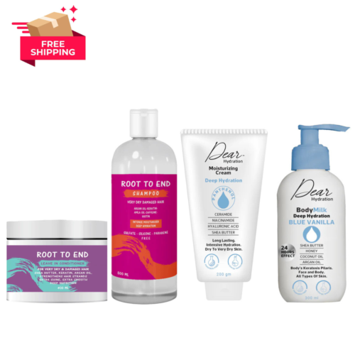 SKIN CARE ( DRY SKIN ) AND HAIR CARE BUNDLE ( FREE SHIPPING )